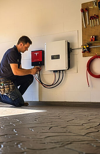 Service Solar Battery Install